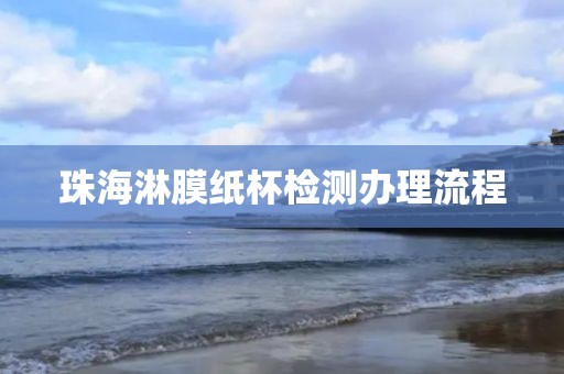 珠海淋膜纸杯检测办理流程